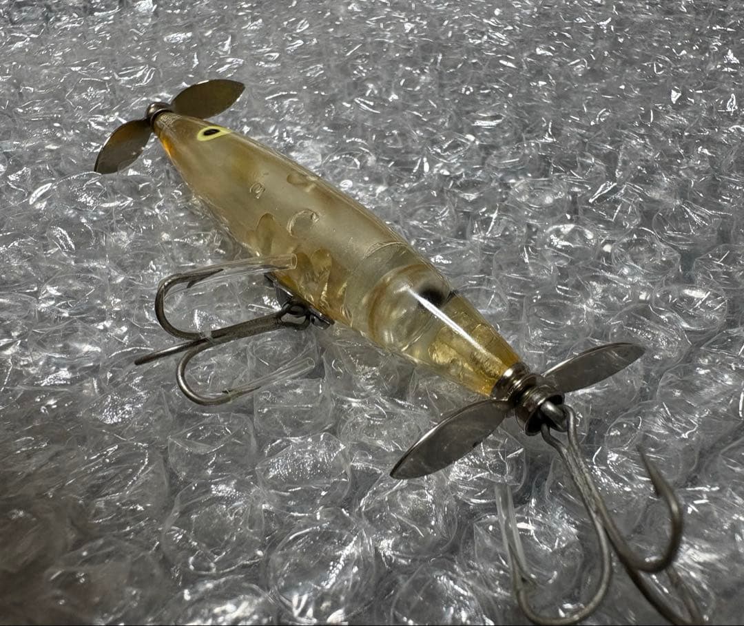 オールドヘドン　ダイイングフラッター　レアカラー　クリア　吹き目　HEDDON