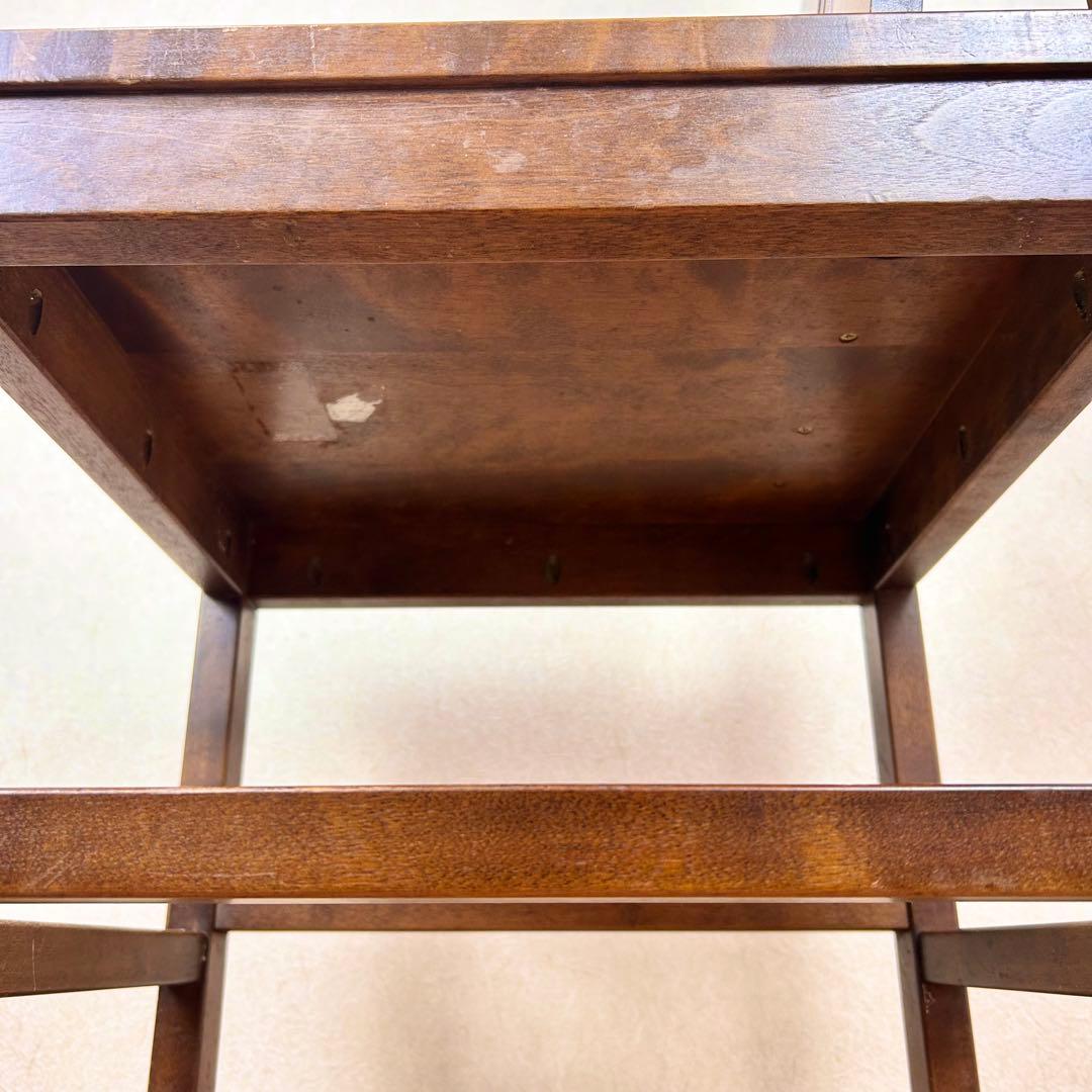 【希少】星野民藝 アームレスチェア 樺材 ダイニングハイバック 安楽椅子 その①