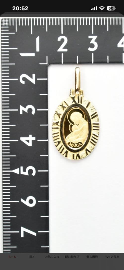 k24　k18　マリア　アトラス　純金　ペンダント　トップ