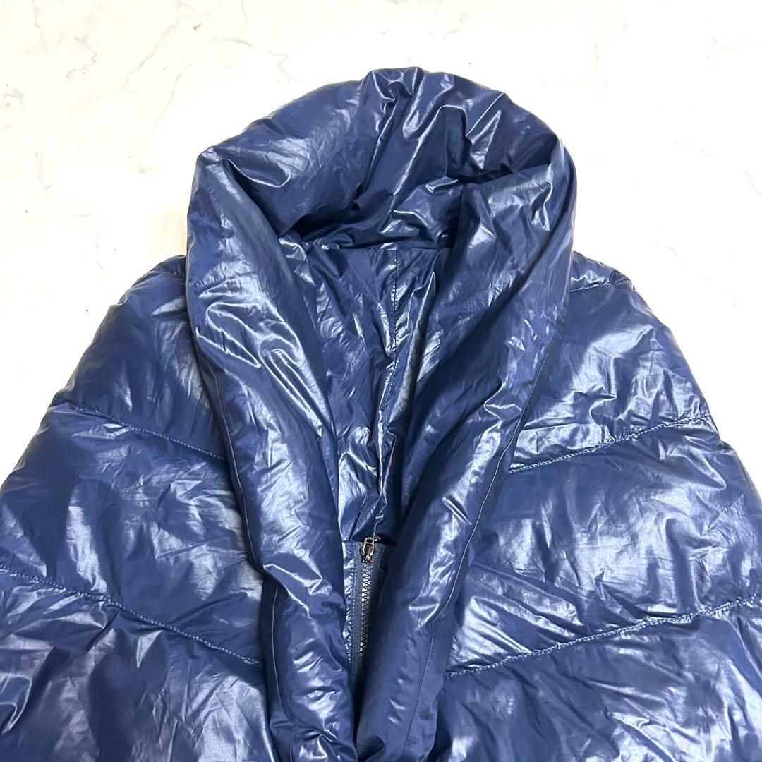 guxy グクスィー 変形 ポンチョ風ダウンコート Wジップ個性派 I44