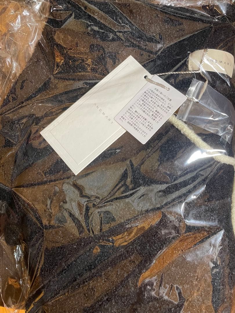 トップス andmary Flora knit tops black