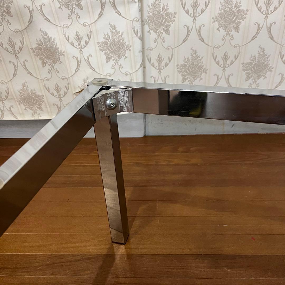 【アンティーク】アイアンフレーム 長方形 ガラスローテーブル センターテーブル