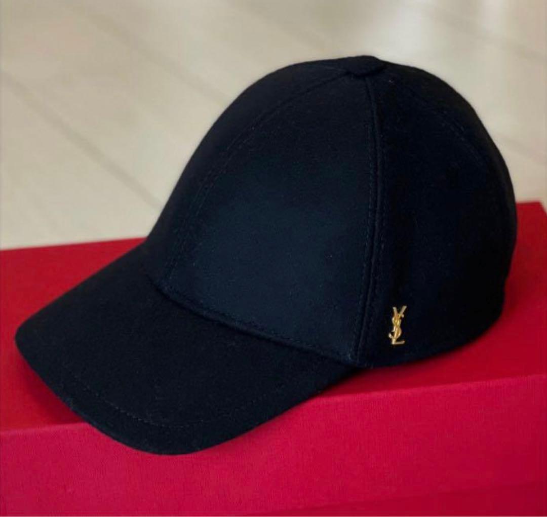 Saint Laurent フェルトベースボールキャップ