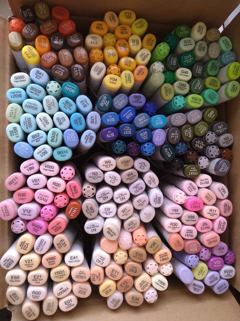 コピック 222本+アルコールマーカー166本計388本