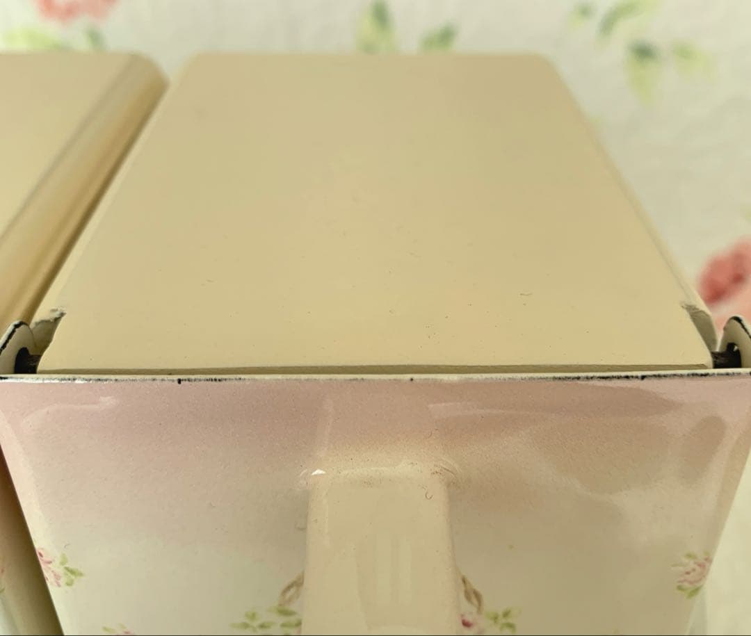 新品未使用　イマン　ローズバスケット　トリプルキャニスター　ラック付き　レア