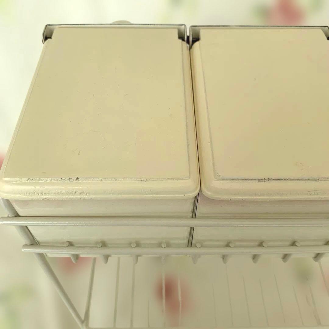 新品未使用　イマン　ローズバスケット　トリプルキャニスター　ラック付き　レア