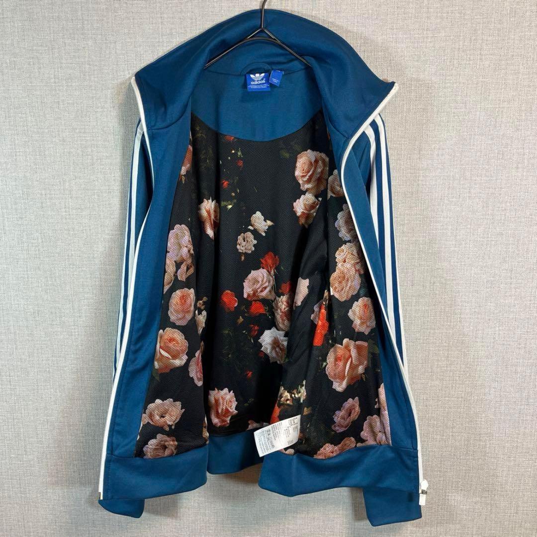 ♥*♥様 adidasアディダスオリジナルス裏地花柄トラックジャケットジャージブ