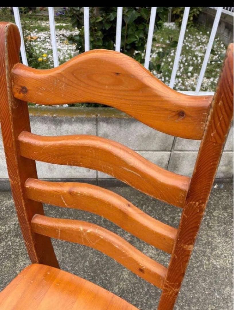 パイン材　カントリー　ダイニングチェア　椅子