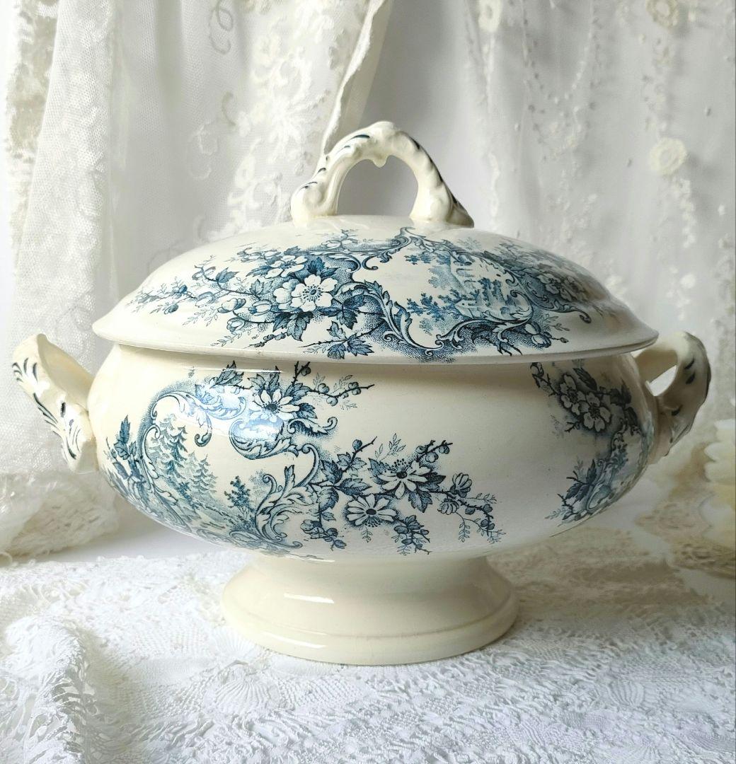 希少　美品　ジョワジールロワ　ポンパドール　スーピエール　フランスアンティーク