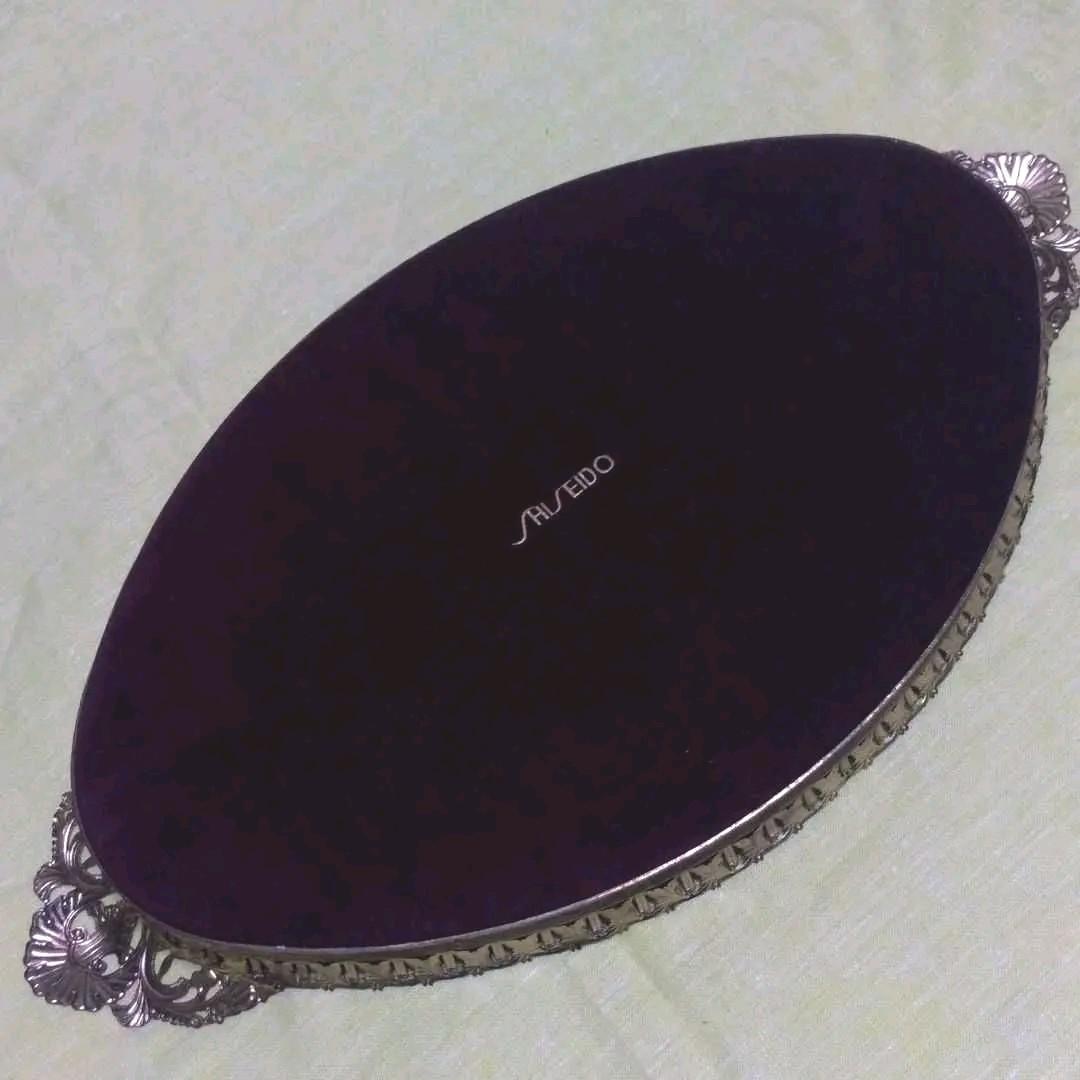 資生堂　花椿クラブ　鏡　ミラー　アンティーク　ビーンズミラー　雑貨