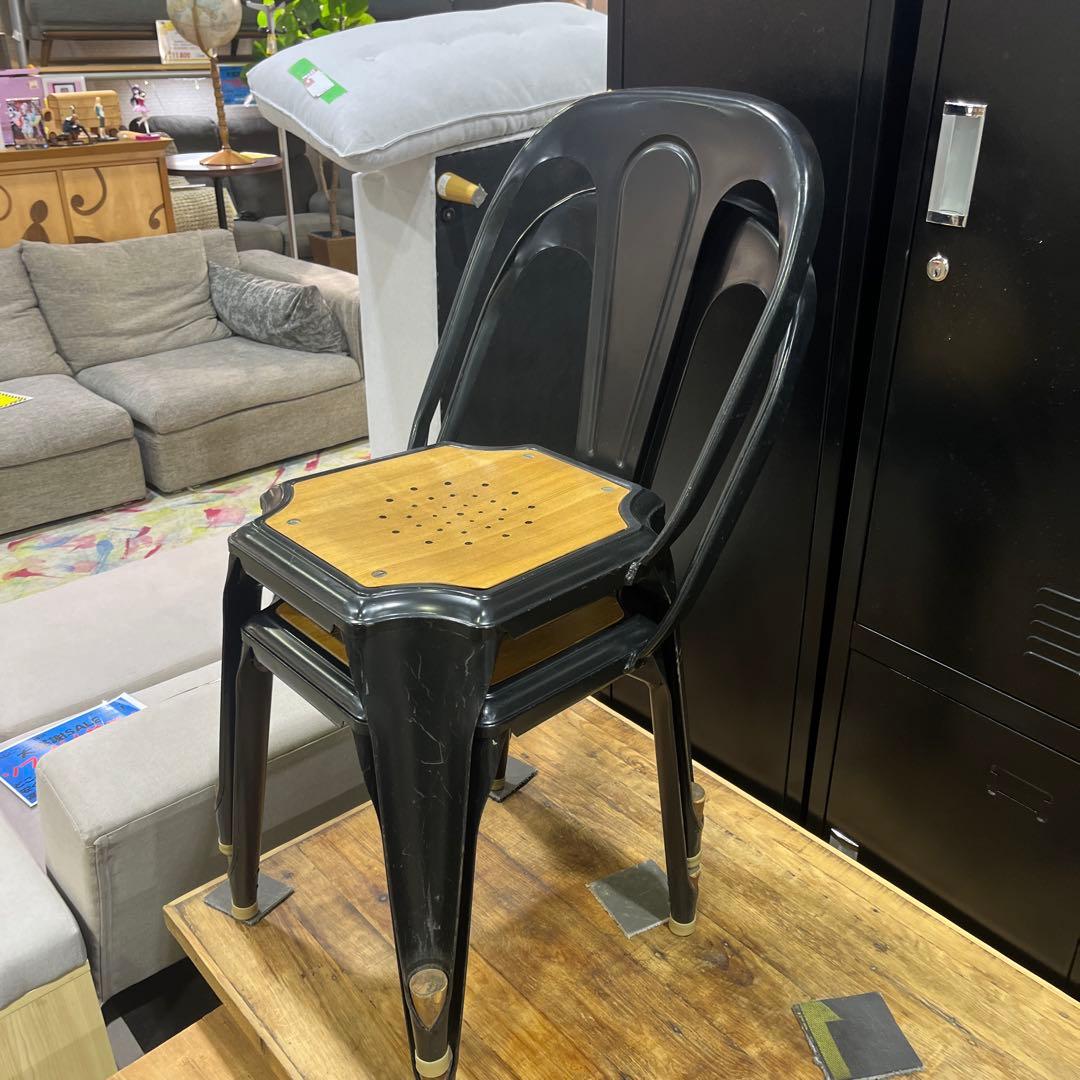 【関家具】マルチプルズⅡ◇スタッキングチェア2脚セット◆クラッシュゲート◇