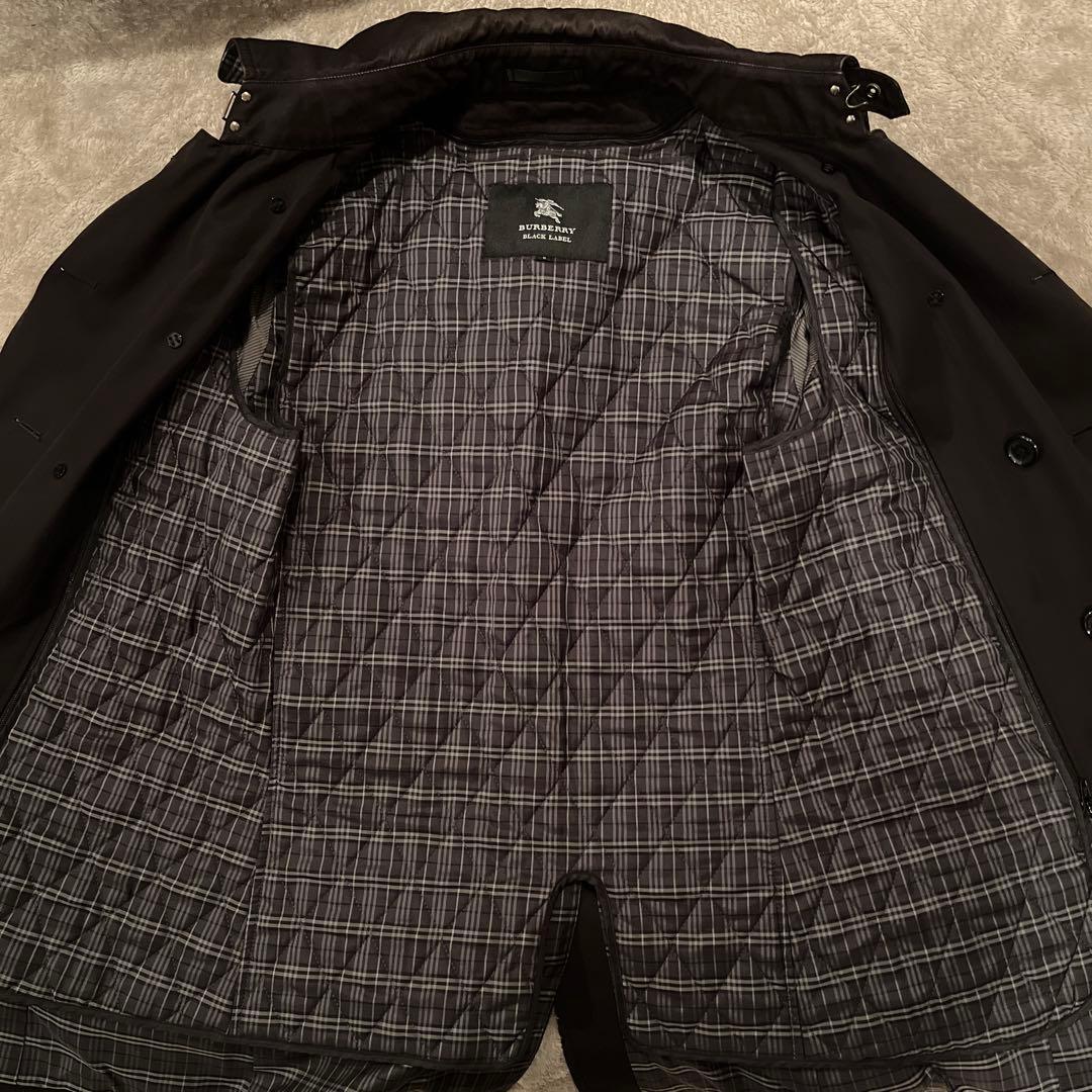 BURBERRY BLACK LABEL トレンチコート Sサイズ ブラック