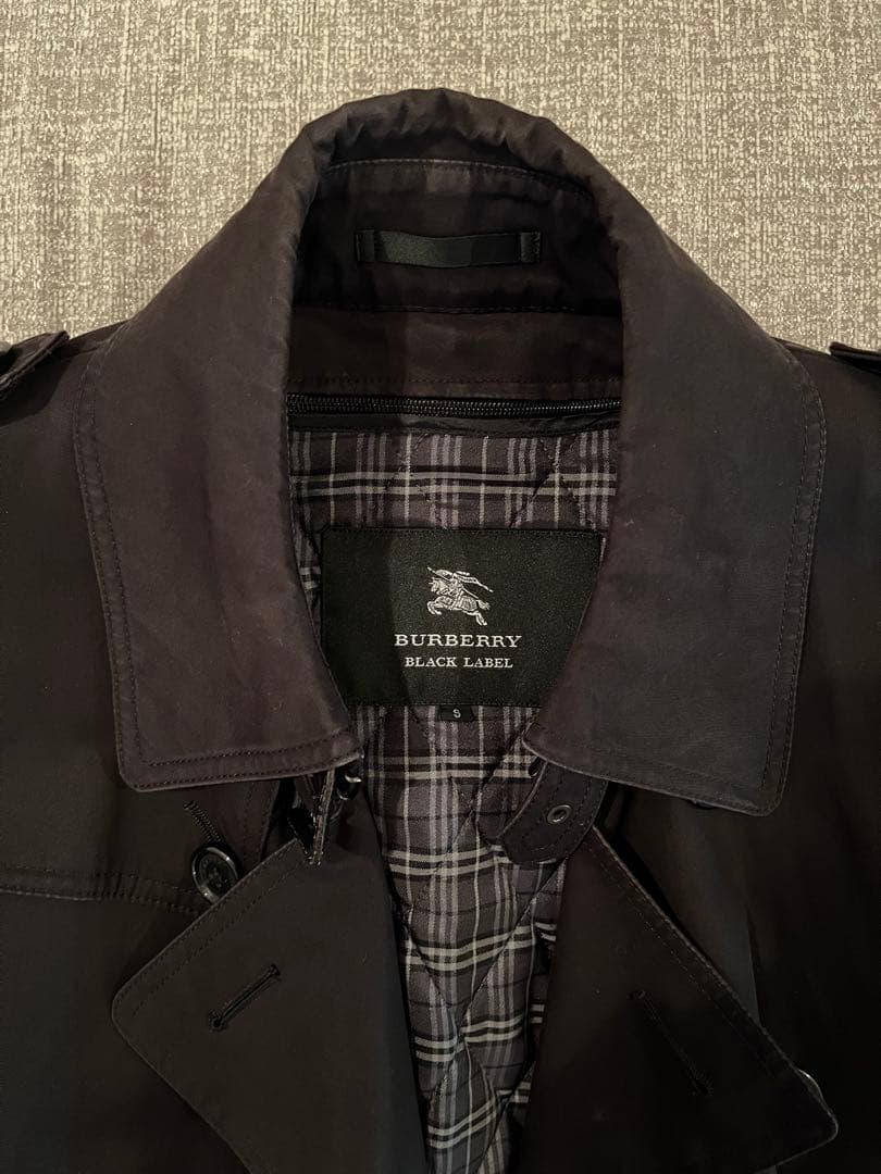 BURBERRY BLACK LABEL トレンチコート Sサイズ ブラック