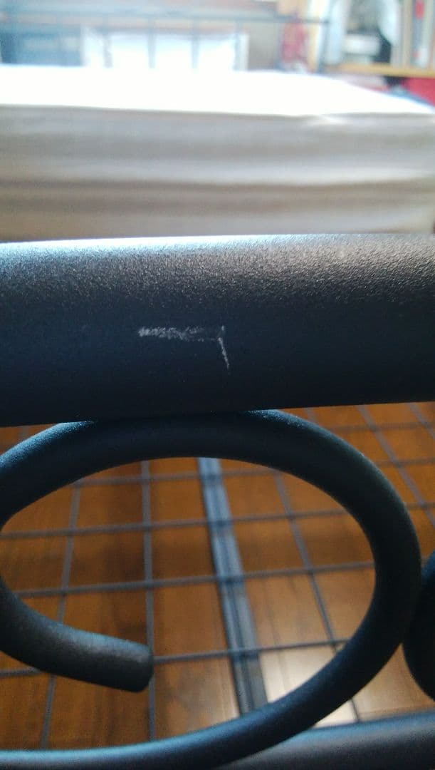 アイアンセミダブルベッド　黒