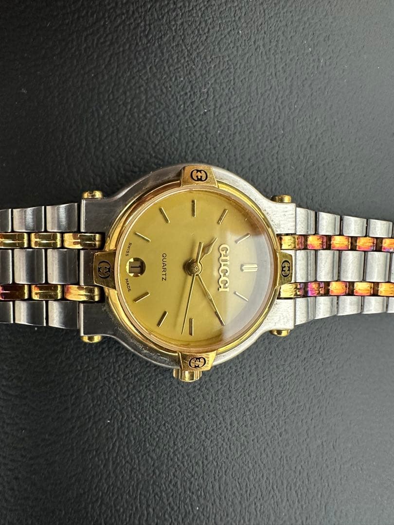 【ジャンク品】希少　GUCCI 9000 ペアウォッチ 付属品完備