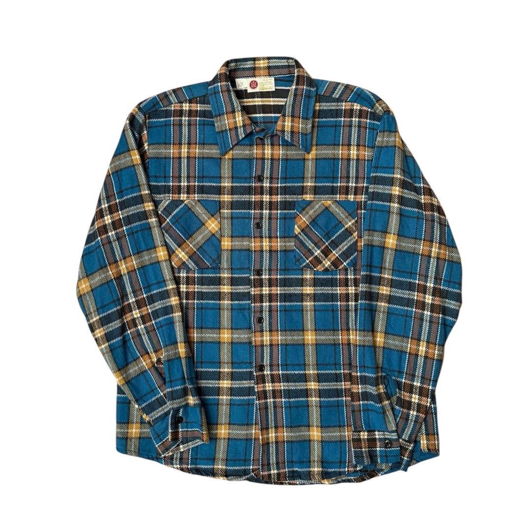 70s USA シアーズ KINGS ROAD ヘビーネルシャツ