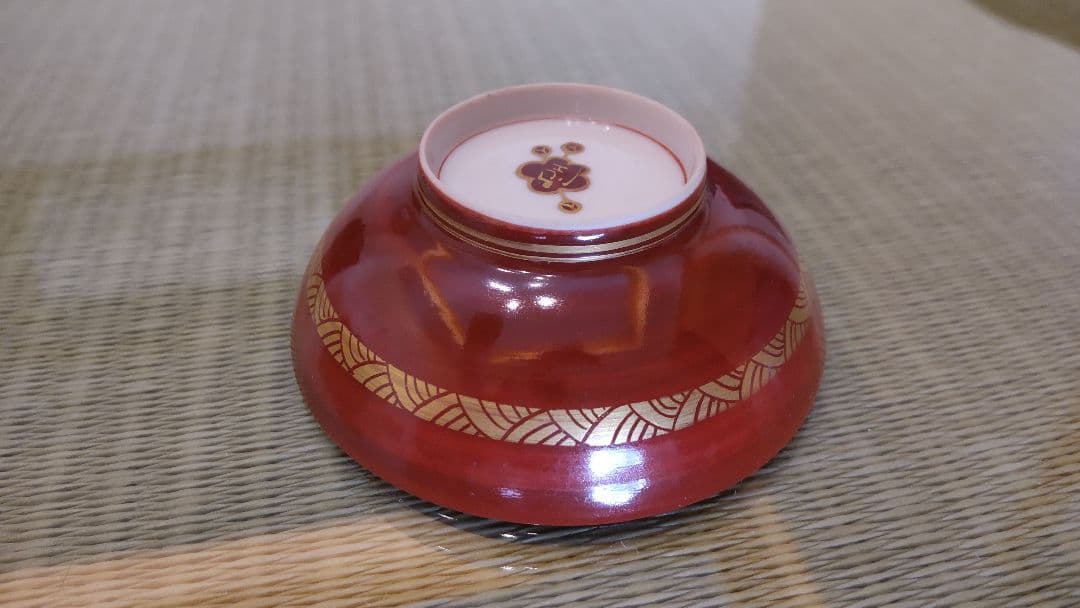 和風の金箔装飾碗 木箱付き