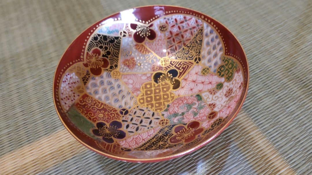 和風の金箔装飾碗 木箱付き