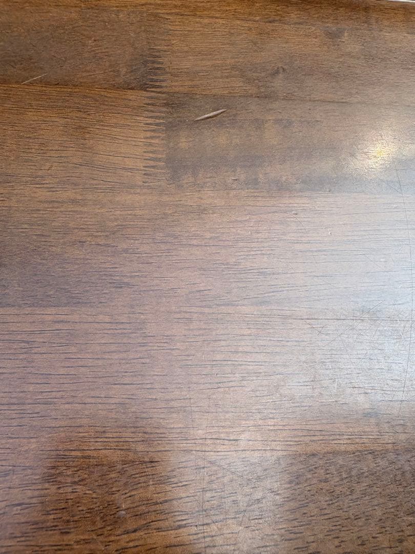 和モダン　重厚天然木製座卓 引き出し付座卓ローテーブル