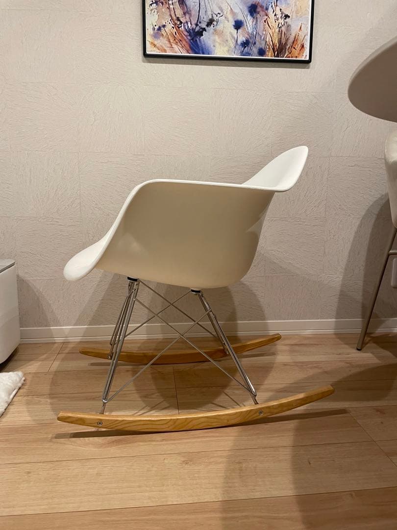 イームズ ロッキングチェア アームチェア ホワイト　※リプロダクト