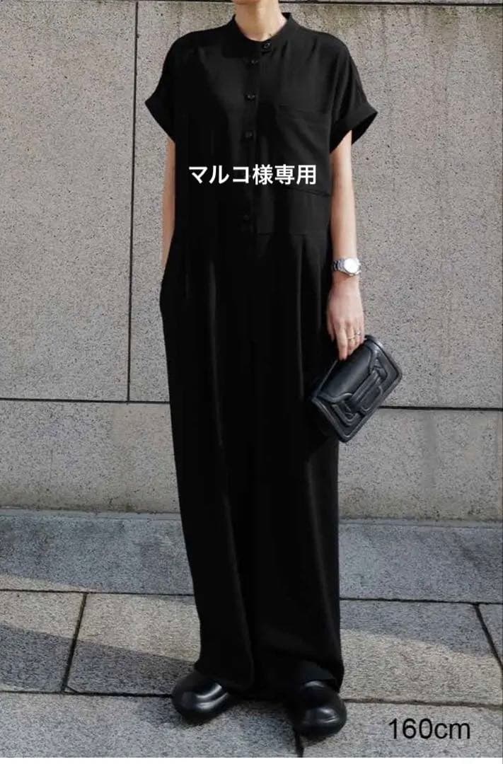 マチャット machatt ハーフスリーブオールインワン ブラック