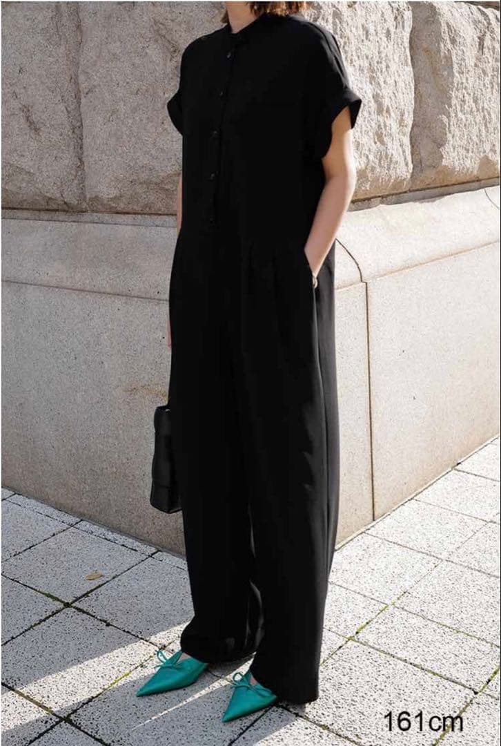 マチャット machatt ハーフスリーブオールインワン ブラック