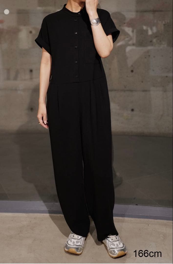 マチャット machatt ハーフスリーブオールインワン ブラック