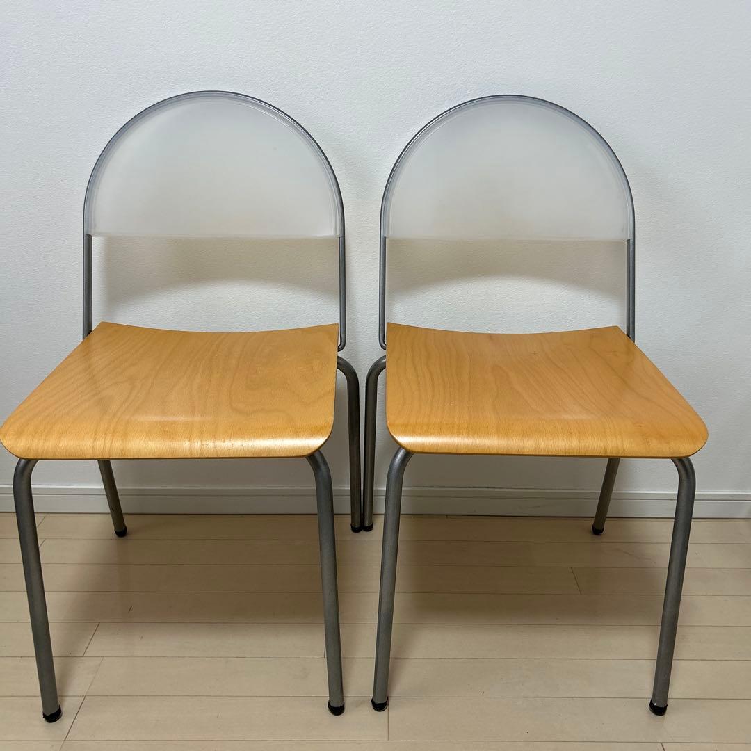 無印良品　イス2脚セット