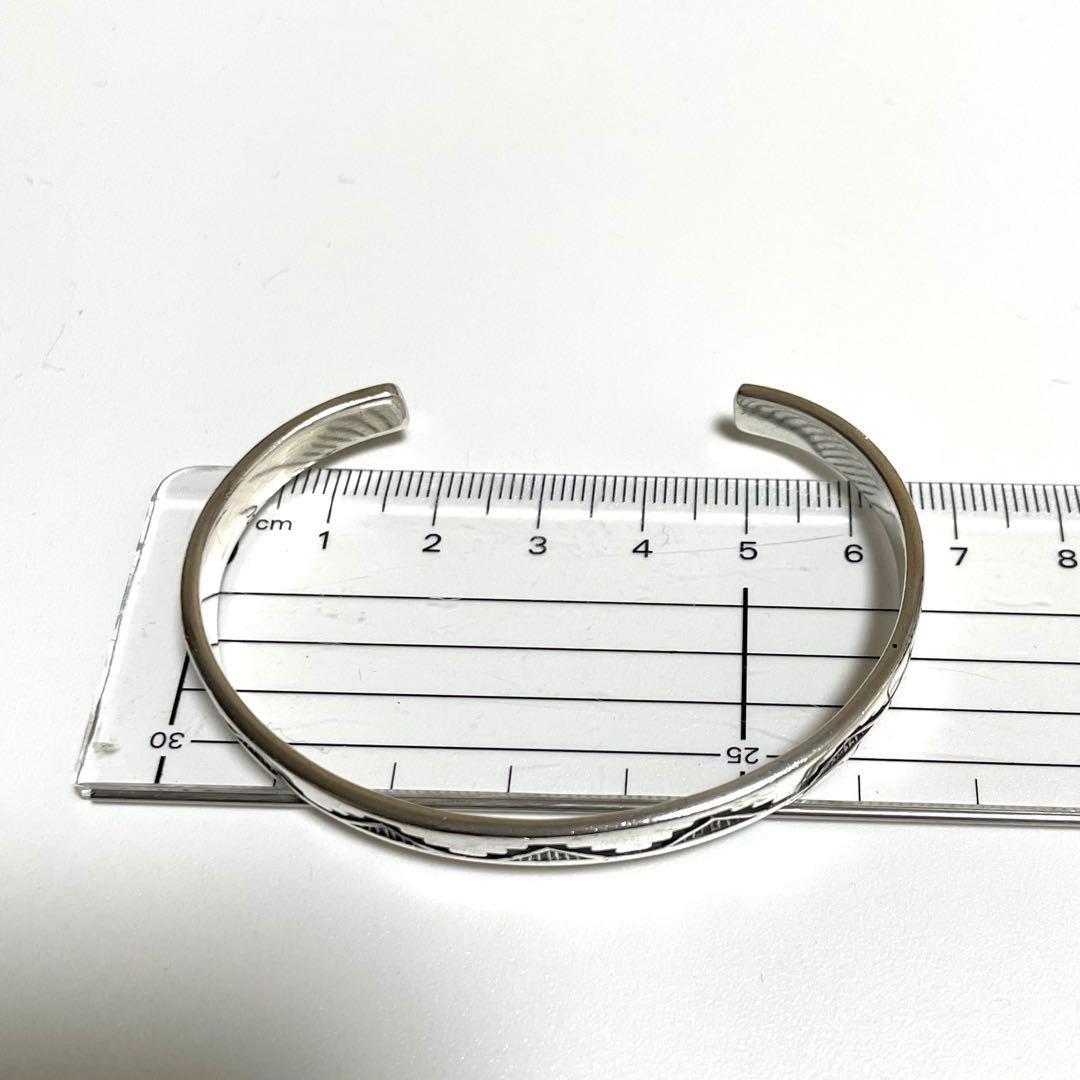 navajo Troy Laner OLDスタンプ ワーク バングル　希少