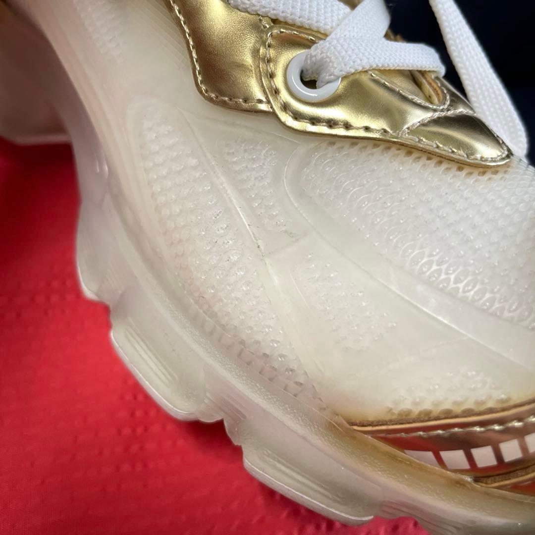 ディオールDior ディオールヴァイブ スニーカー白ゴールド36.5 23.5㌢
