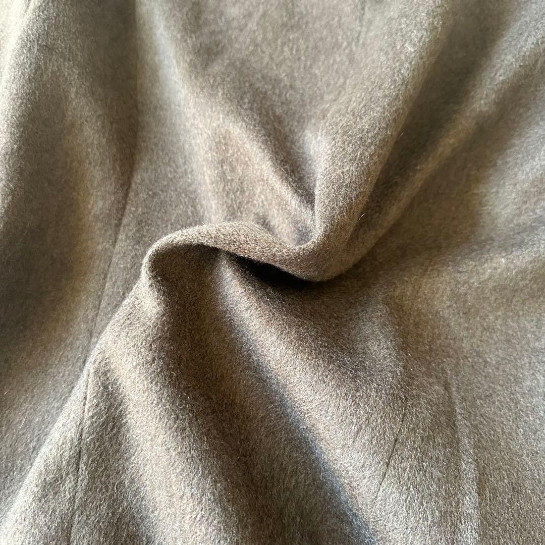 美品✨レリアン×ロロピアーナ　カシミヤ100%ロングコートブラウン　大きいサイズ