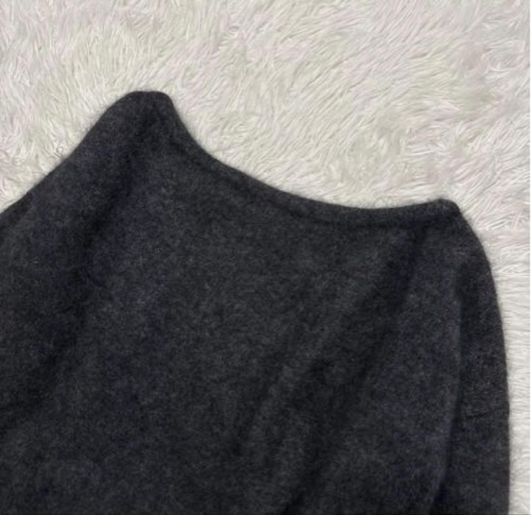 未使用級ミューズドゥドゥーズィエムクラス ふわふわシャギーボート ネックニット