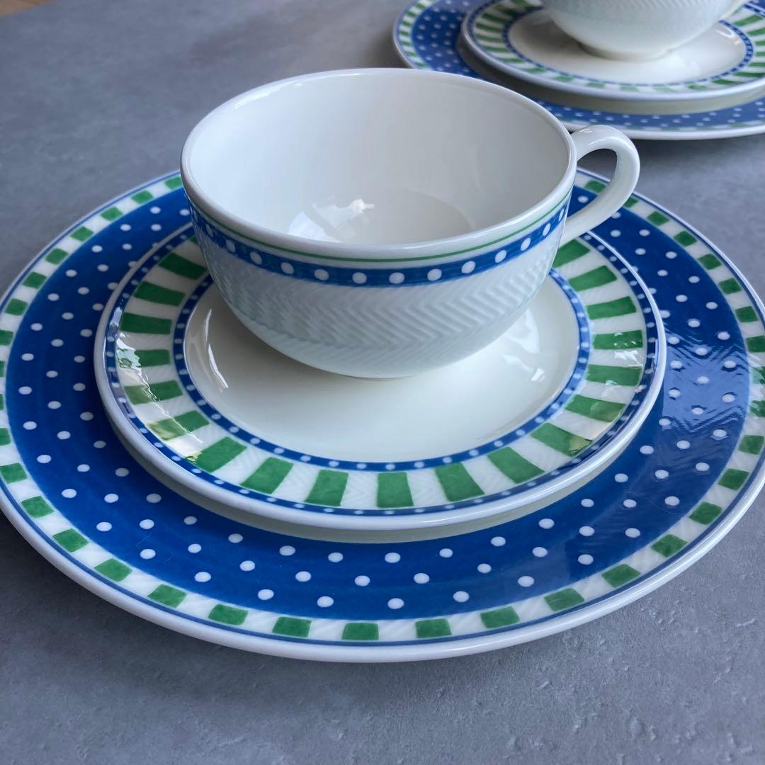 ビレロイ＆ボッホ パーティールック カップ＆ソーサー プレート 6点セット