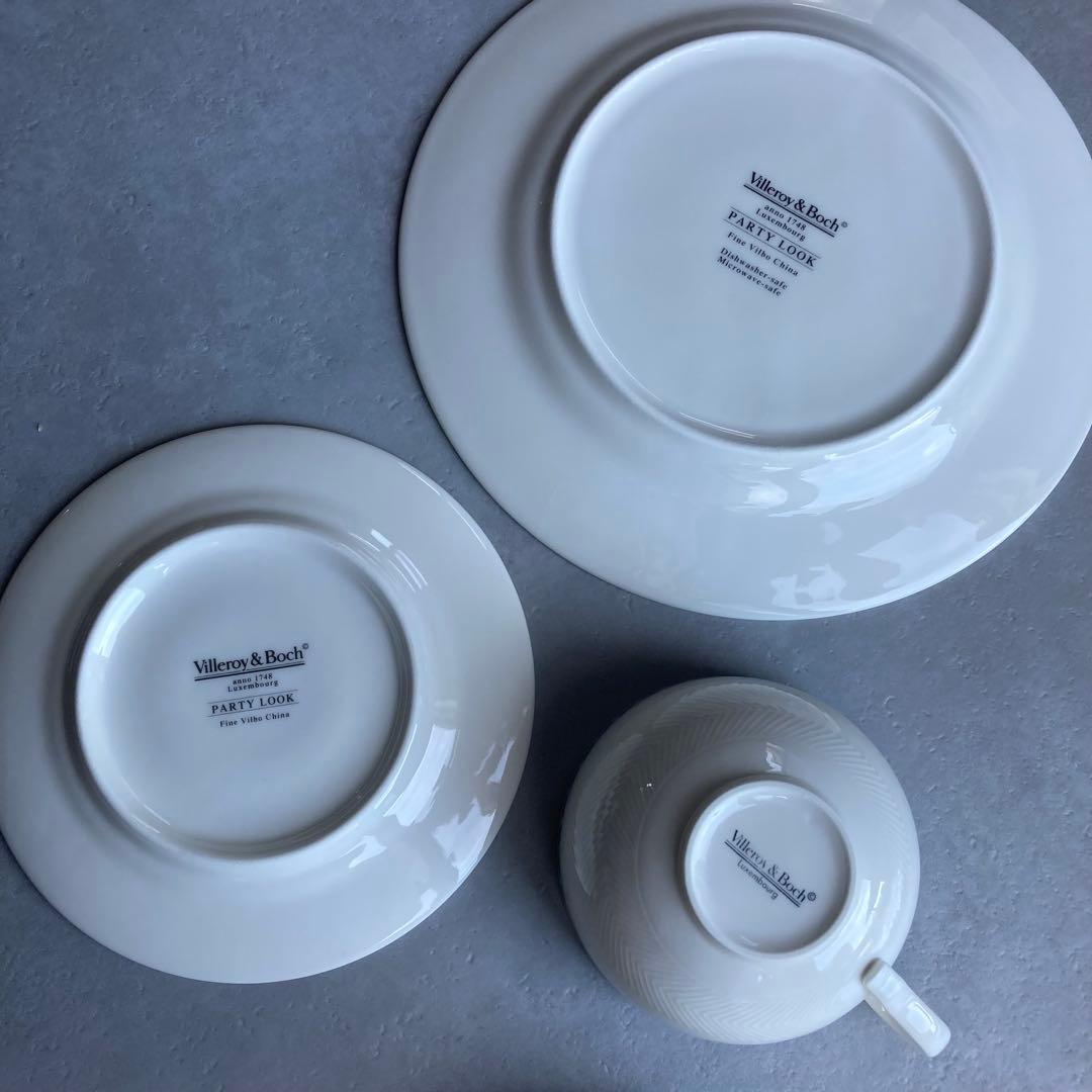 ビレロイ＆ボッホ パーティールック カップ＆ソーサー プレート 6点セット