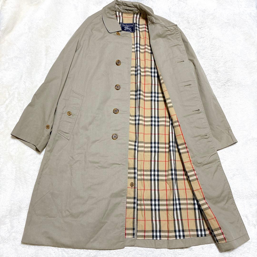 ヴィンテージ　バーバリーズ　 ステンカラーコート　ノバチェック　48