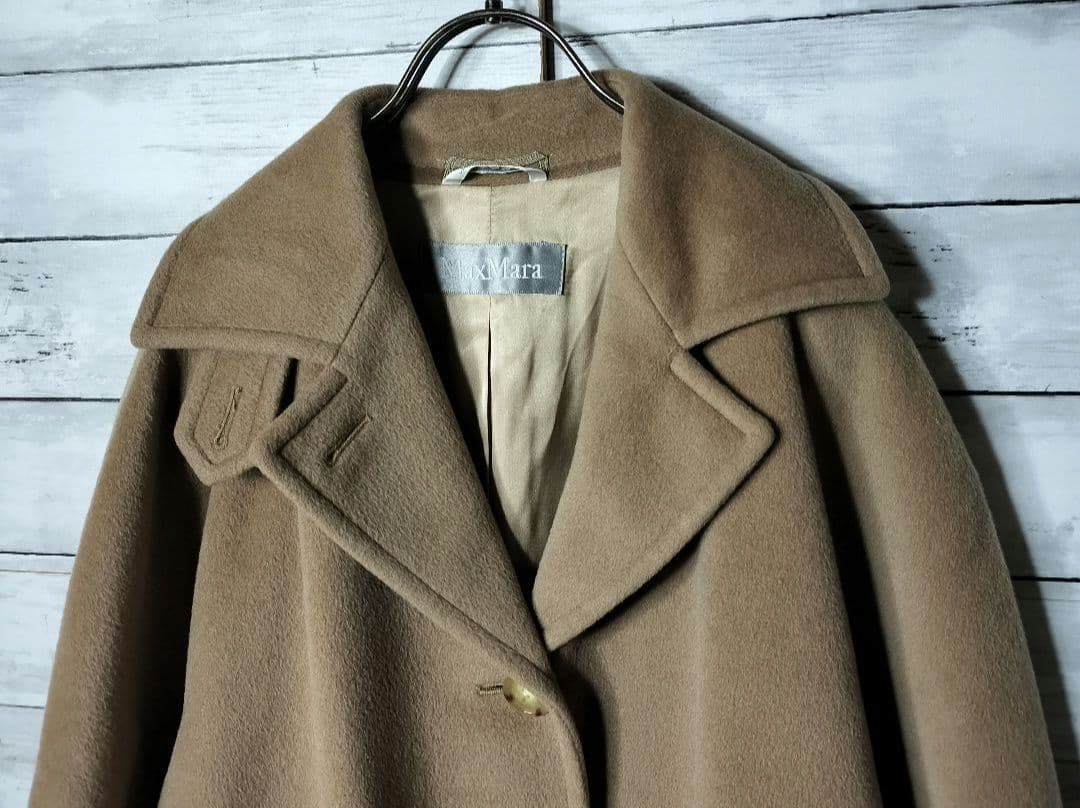 MAXMARA マックスマーラ 白タグ チェスターコート ロングコート ウール