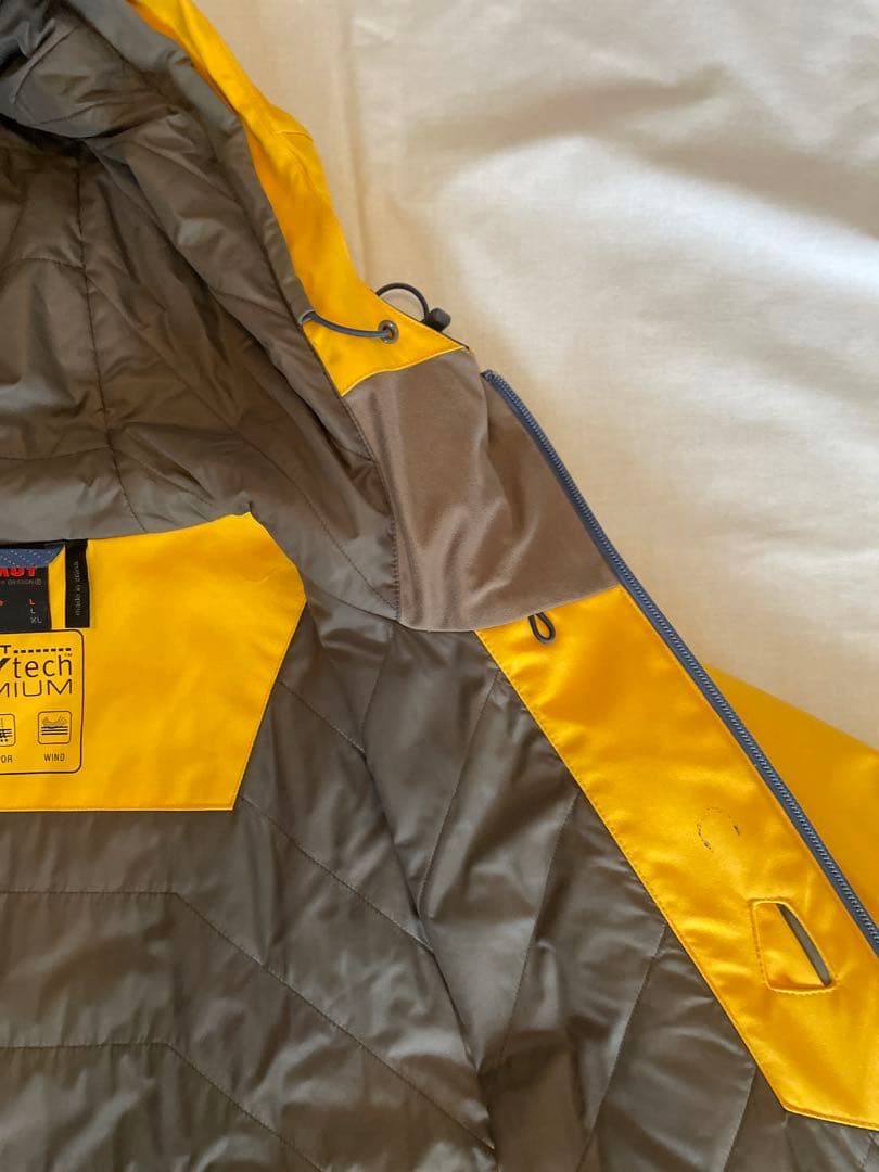 MAMMUT 多機能アウター スノージャケット 刺繍ロゴ イエロー