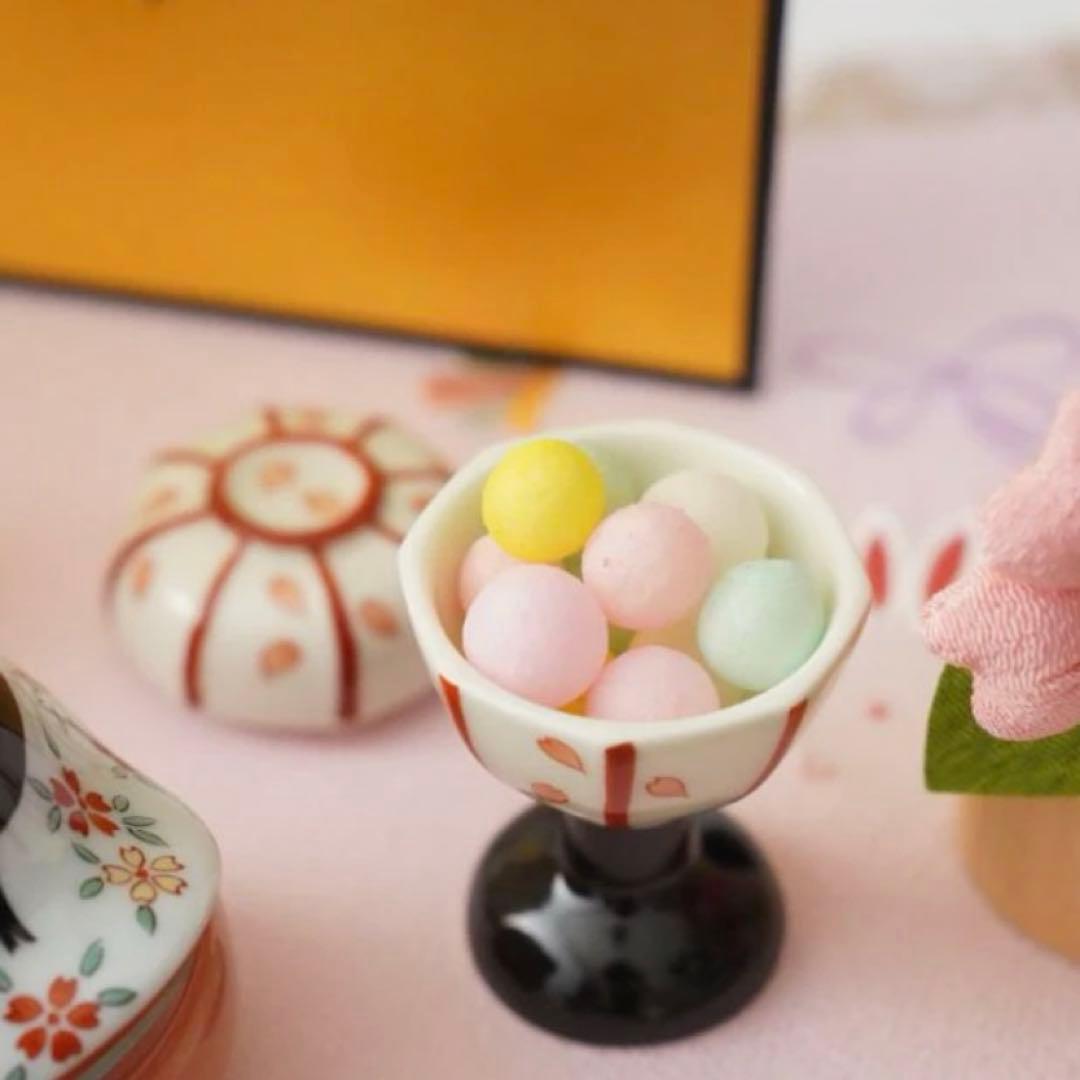 【☆特別価格☆】【新品】【大人気】有田焼幸楽窯　雛人形&ぼんぼり珍味入4点セット