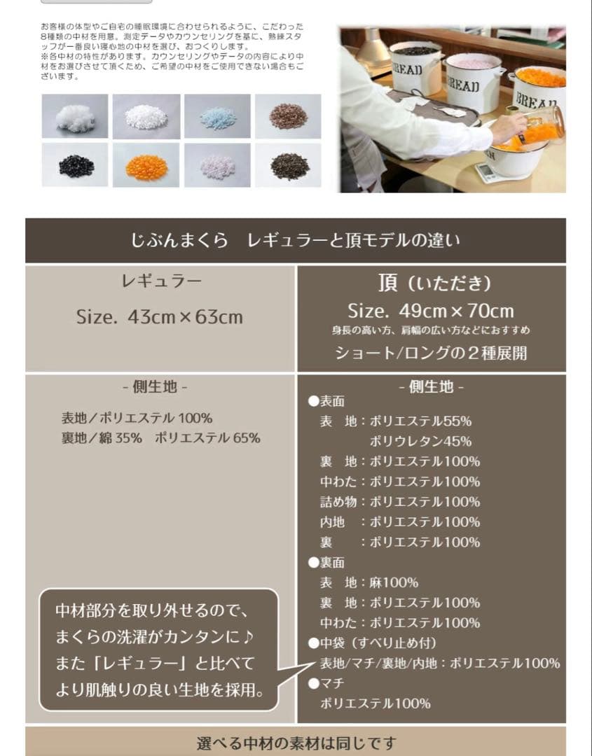 新じぶんまくら頂プレミアムshortタイプ