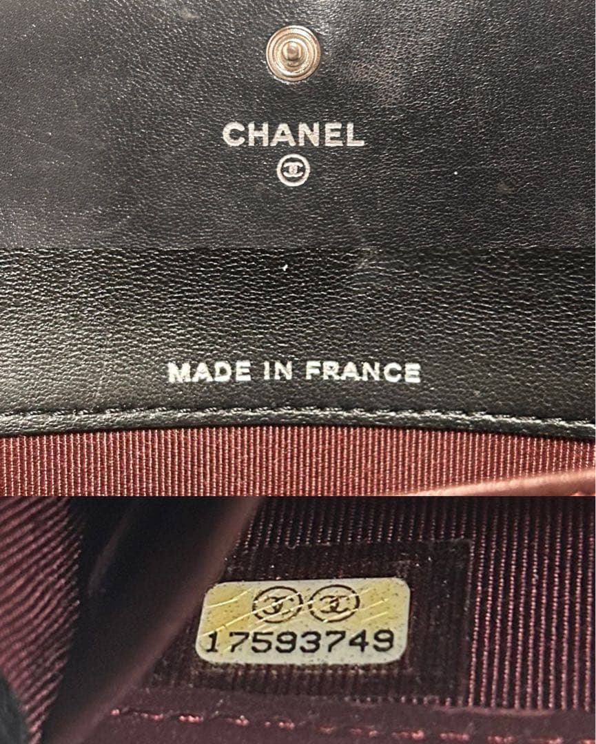 極美品❗️ CHANEL シャネル　マトラッセ　ラムスキン　長財布　ブラック