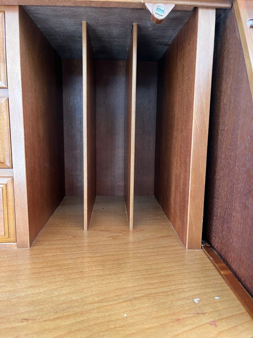 トーカイ家具 ライティングビューロー チェスト付き