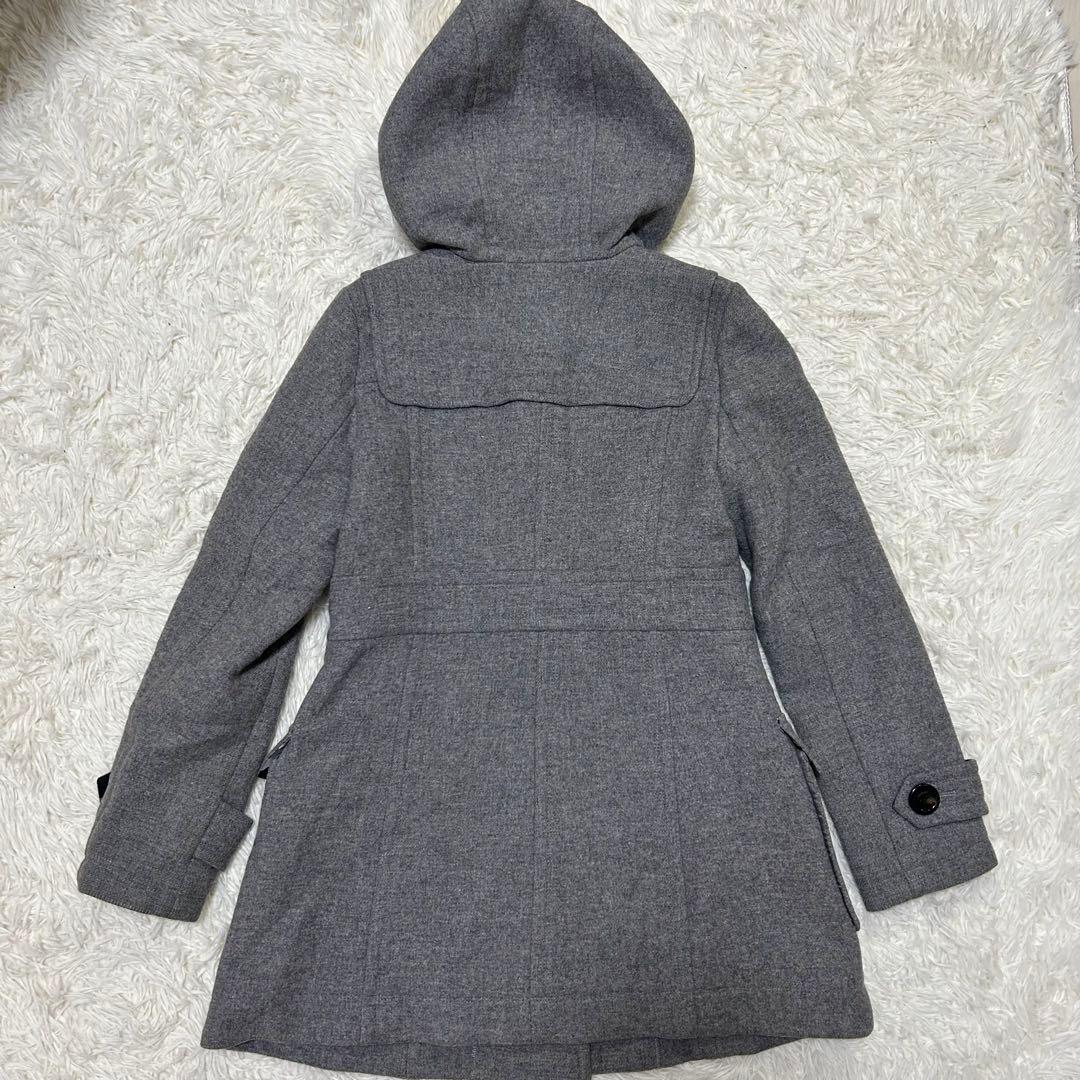 アンゴラ✨BURBERRYBLUE LABELバーバリー ダッフルコートグレーL