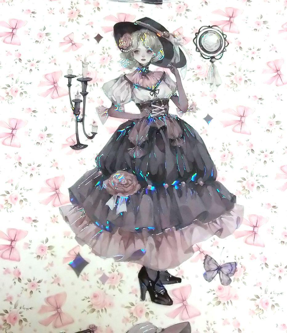 J1090＃暗夜莉莉丝(贝壳光)一木一横切り売り海外人物マステ女の子