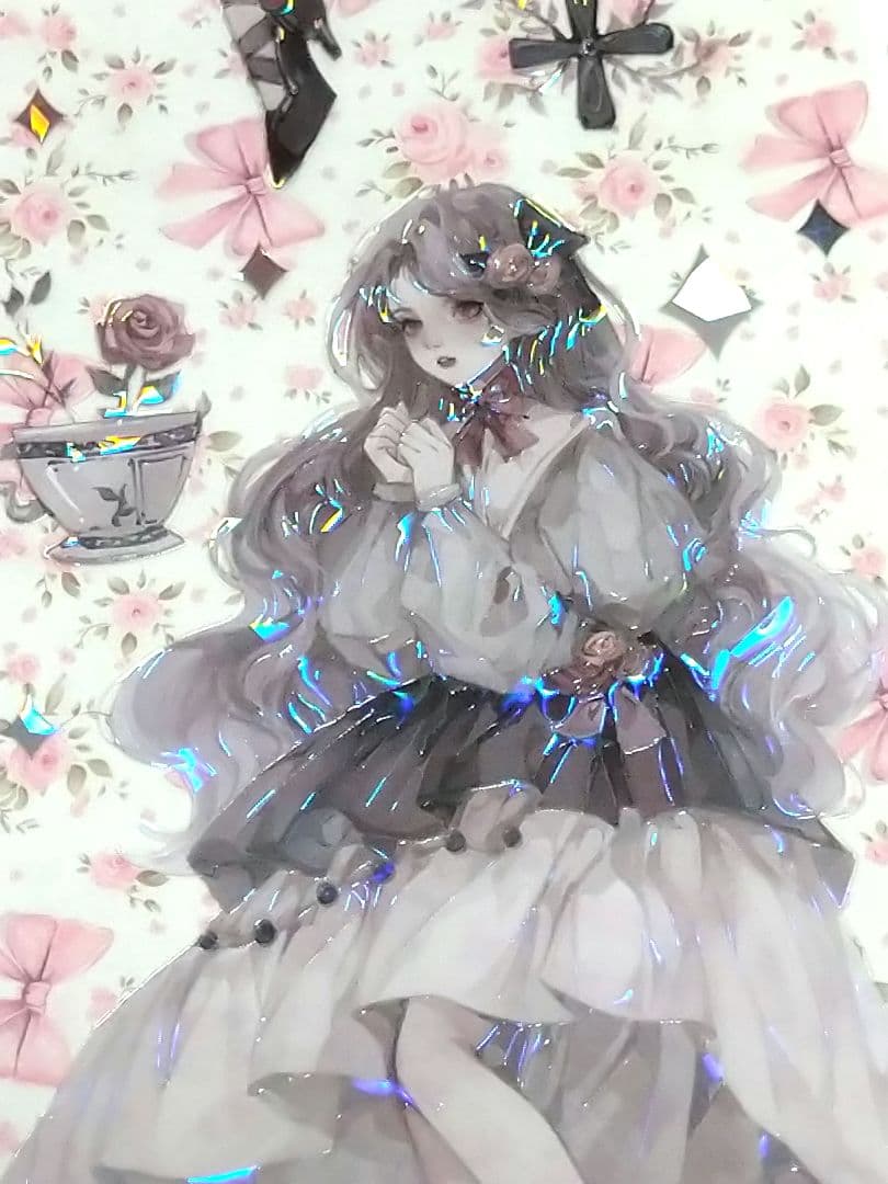 J1090＃暗夜莉莉丝(贝壳光)一木一横切り売り海外人物マステ女の子