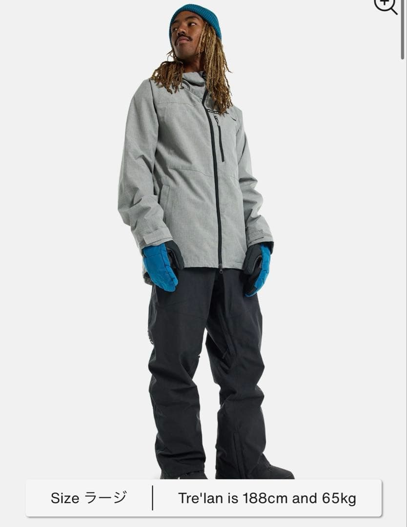 美品 BURTON Lodgepole ジャケット グレー バートン Mサイズ