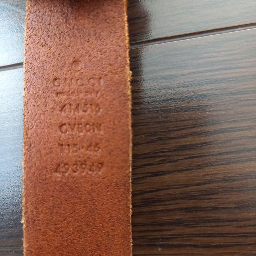現地購入品❗GUCCI ダブルGバックル ブラウンレザーベルト