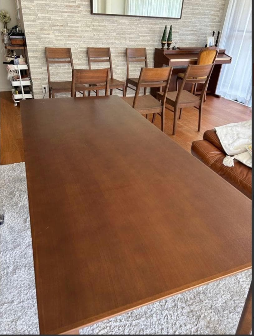 ダイニングセット　椅子６脚　テーブル180センチ