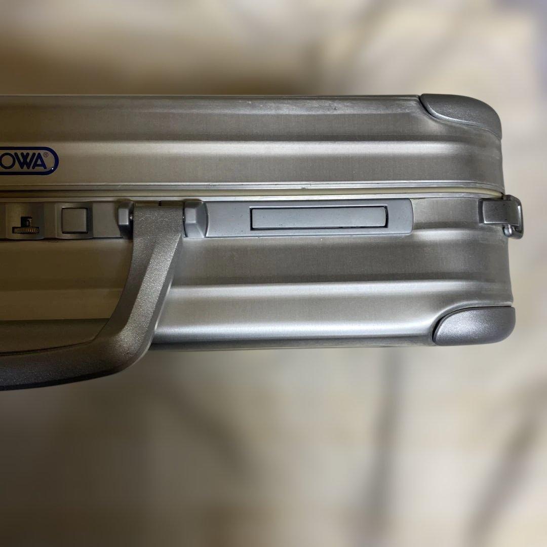 リモワ　RIMOWA アタッシュケース　美品　青ロゴ　ビジネスバッグ