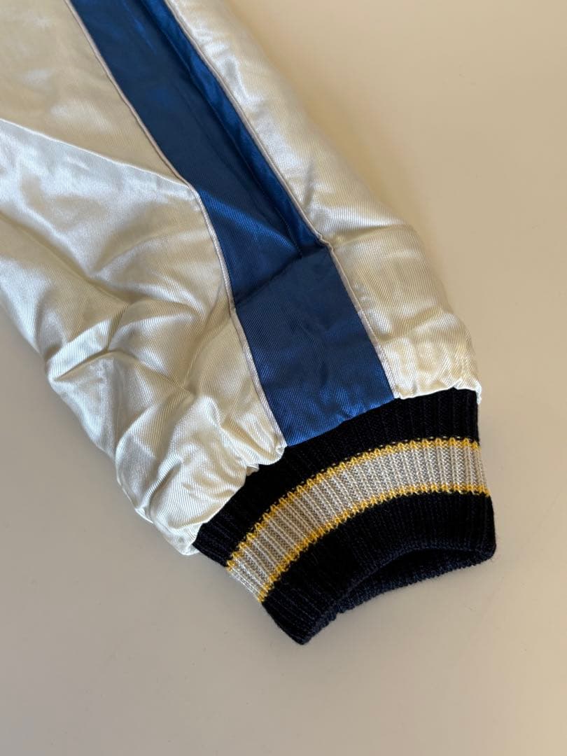 テーラー東洋　スーベニアジャケット　ホワイトタイガーxゴールドドラゴン　サイズL