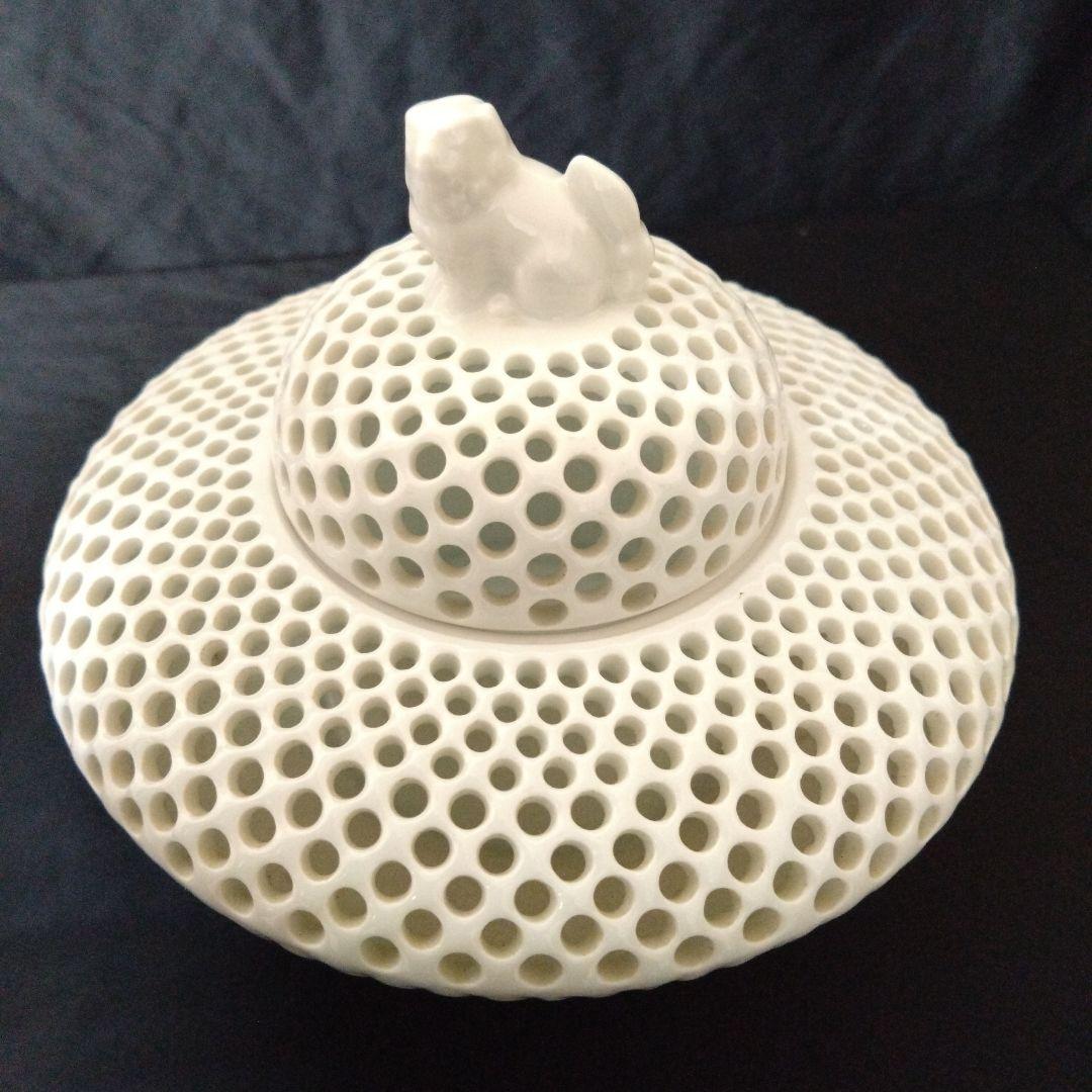 新品未使用 三川内焼 玉泉 白磁香炉 無形文化財　お祝い　インテリア小物